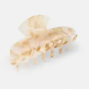 Cream Shell Claw Hair Clip
