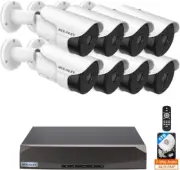 Outdoor POE Security Camera System Surveillance Camera System IP Cameras 8-Chann