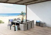 NOBBY 11 Piece Outdoor Dining Setting