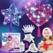 Art and Crafts Kit for Kids 3D String Art Kit for Girls Boys Craft Kits