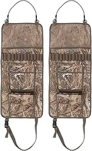 Car Seat Back Rack Holder Adjustable Buckle 600D Oxford Cloth Multifunctional Storage Bag Built in Mesh Pocket for Truck Pickup 2PCS (Camouflage)
