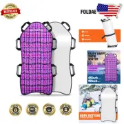Lightweight Foldable Snow Sled for Easy Transportation - Kid Friendly