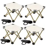 4 Pcs Camping Stool Camping Foot Stool Camping Foot Rest Folding Stools for