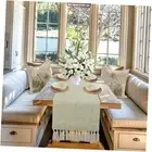 Table Runner, Spring Coffee Table Runnersches Long, Rustic 48 In Sage Green