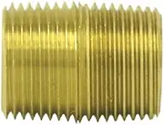 112-D Brass Close Nipple (, 1/2" Pipe Thread, Pack of 5)