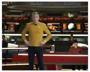 --STAR TREK "Strange New Worlds"- (CAPT PIKE)-" ANSON MOUNT" 8x10 Photo -c-