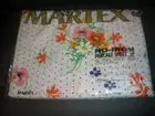 NEW VTG NOS Martex Full Flat Sheet White with Flowers & Dots (NSH1)