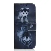 Wolf and Dog Pattern Coloured Drawing Horizontal Flip Leather Case for Asus Zenfone Max Pro (M1) ZB601KL, with Holder & Card Slots & Wallet