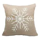 NEW Bouclair Kenzie Snowflake Cushion By Spotlight