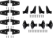 16PCS Steel Door Hinge Kit Inside & Outside Replacement for 2007-2018 Jeep Wrangler JK 55395386AB 55395386AC 55395385AC 55395385AD