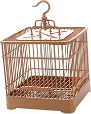 Yardwe 1Set Bird Cage for Parrots and Birds with Base Tray and Hanging Hook Display Cage for Pet Birds Easy to Clean and Maintain Bird Supply