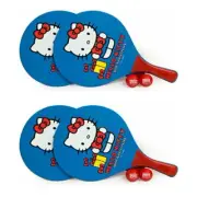 25 HELLO KITTY Paddle Board Sets Ping Pong Table Tennis Beach 50 Paddle/50 Balls