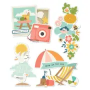 Summer Snapshots Layered Chipboard