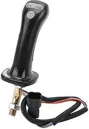 Rynplex 3 Buttons Excavator Joystick Assy Handle Gears, 2Pcs Aluminum Alloy Excavator Joystick Handles with 6 Pin, for Doosan DH DX150 215 225 300 37020119C Excavator Joystick