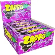 ZAPPO Sour Grape Flavoured Chews - (Bulk Pack of 30 Sticks)