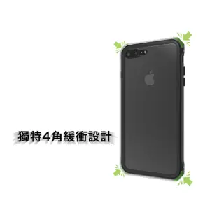 Elpaka Kai iPhone 8 Plus /7 Plus 5.5吋 鋁合金邊框+7H防爆玻璃背蓋保護殼