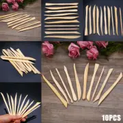 10pcs Wood Wooden Clay Modeling Tools Set Polymer Clay Sculpting DIY Craft