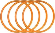 Protective Decorative Nylon Rubber Ring Compatible for Preventing Automobile/car Wheel Hub from Scratching(Orange,21 inchs)