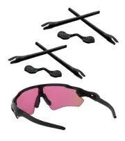 Replacement Rubber Kit Ear Socks Nose Pads for Oakley Radar EV Path OO9208 Frame