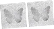 OFFIGAM 30pcs Eyelash Packaging Box with Butterfly Window Design Lash Organizer with Tray Stylish Storage for False Eyelashes for Makeup Lovers and Professionals