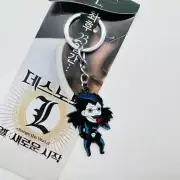 Death Note Keychain Yagami Light L·Lawliet Ryuk Alloy Keyring Necklace Gift