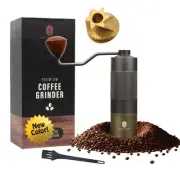Premium Manual Burr Coffee Grinder - Hand Coffee Grinder with Titanium-Plated...