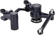 RC Car Steering Component, RC Car Steering Assembly, Applicable to DIY Accs Vehicle Parts RC Car Parts Metal Upgrade 1:10, Black