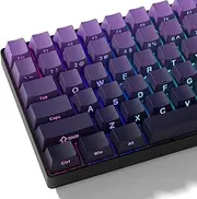 dagaladoo PBT keycap Sets,Side Printed keycaps 75 Percent,Double Shot Key caps,Cherry Profile,Gradient Purple Keyboard caps,Shine Through keycaps for Mechanical Gaming Keyboards(134key)