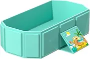 Foldable Baby Bathtub, Anti-Slip Bathing Tub, Foldable Toddler Bathtub, Anti-Slip Base and Secure Contoured Shape, Compact and Portable, 75x45x25cm for Bathroom Daycare Travel Nursery Hotel
