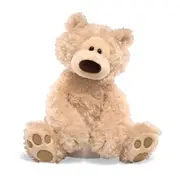Philbin Teddy Bear Stuffed Animal (Beige) - Small