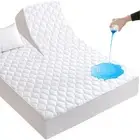 Split Top King Mattress Protector for Adjustable Bed, Soft Breathable Waterpr...