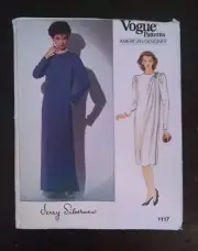 Vogue 1117 Jerry Silverman Vintage 80s Special Occasion Dress Size 18 Uncut