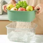 Strainer Colander Bowl Set Double Layer Fruit Vegetable Washing Draining Bask GE