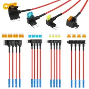16 Pack 4 Types Fuse Tap, Upgraded 12V Car Add a Circuit Tap Kit -...