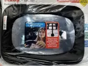NUBY x SAFE IN THE SEAT Backseat Baby Mirror - BLACK - 3 pt Harness Strap - NEW