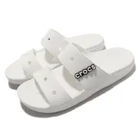 在飛比找momo購物網優惠-【Crocs】涼拖鞋 Classic Sandal 白 男鞋