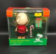 Peanuts Charlie Brown Christmas Deluxe Poseable Figure Forever Fun 60 Years