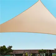 5x5x5m Shade Sail InstaHut Waterproof Rectangle Sand 95% Shade Cloth