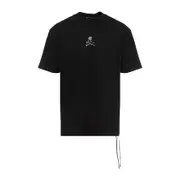 [Mastermind Japan] Mastermind Japan-Black Wool Swarovski Crystals Tee-Uomo S STAND