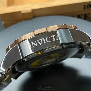 點數9%★INVICTA手錶,編號IN00013,52mm玫瑰金圓形精鋼錶殼,寶藍色三眼, 運動, 水鬼, 可旋轉錶面,金銀相間精鋼錶帶款,彰顯自我!【APP下單享9%點數上限5000點】