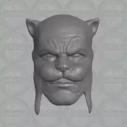 Wildcat Ted Grant v1 custom head for McFarlane DC Multiverse & other figures