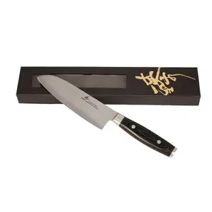 《Zhen 臻》180mm 三德刀 (萬用主廚料理刀) - 類黑檀木柄 ~ 日本進口頂級三合鋼