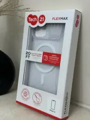 Tech21 FLEXMAX Rugged Case for iPhone 14 2 Lanyards Camera Slide Cover Frost