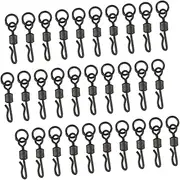 Gatuida Carp Fishing Swivel Ring Rolling Swivel Hook Connector Freshwater Saltwater Accessory Set