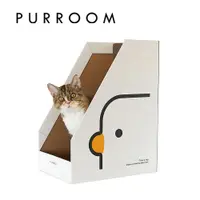 在飛比找ETMall東森購物網優惠-PURROOM 小雞L型書架盒貓抓板 貓抓板 貓咪玩具