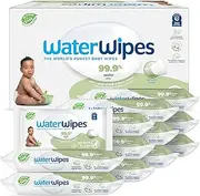 WaterWipes Baby Wipes, Textured Sensitive Baby Diaper Wipes, 99.9% Water, Unscented & Hypoallergenic, for Baby & Toddlers, 12 Packs (720 Count), White