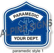 Fire Paramedic Engineer EMT Helmet Shield sticker - Style 1 - Custom For You!