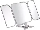 Creations 3-Way Foldable Travel Makeup Mirror with Built in Stand and Handle