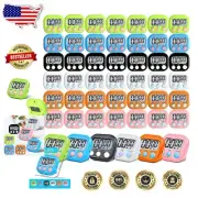 48 Small Digital Timers with Loud Alarms & Magnetic Backing - Ideal for Cooking