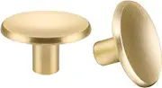 LONTAN 10 Pack Gold Cupboard Knobs Vintage Gold Drawer Knobs for Kitchen Cabinet Wardrobe Door Zinc Alloy Pulls